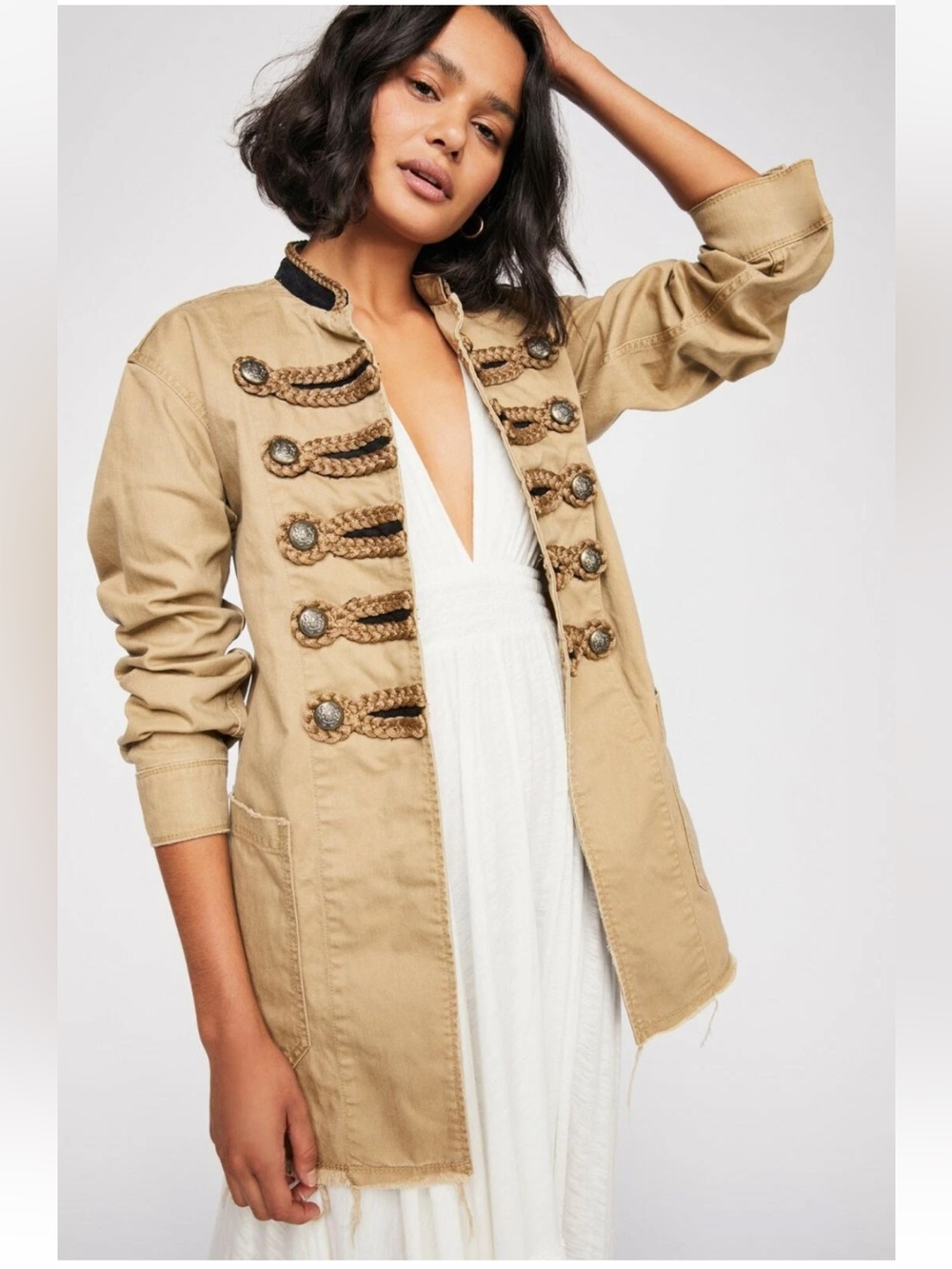 Free People Passenger Jacket Military Jacket Sz S